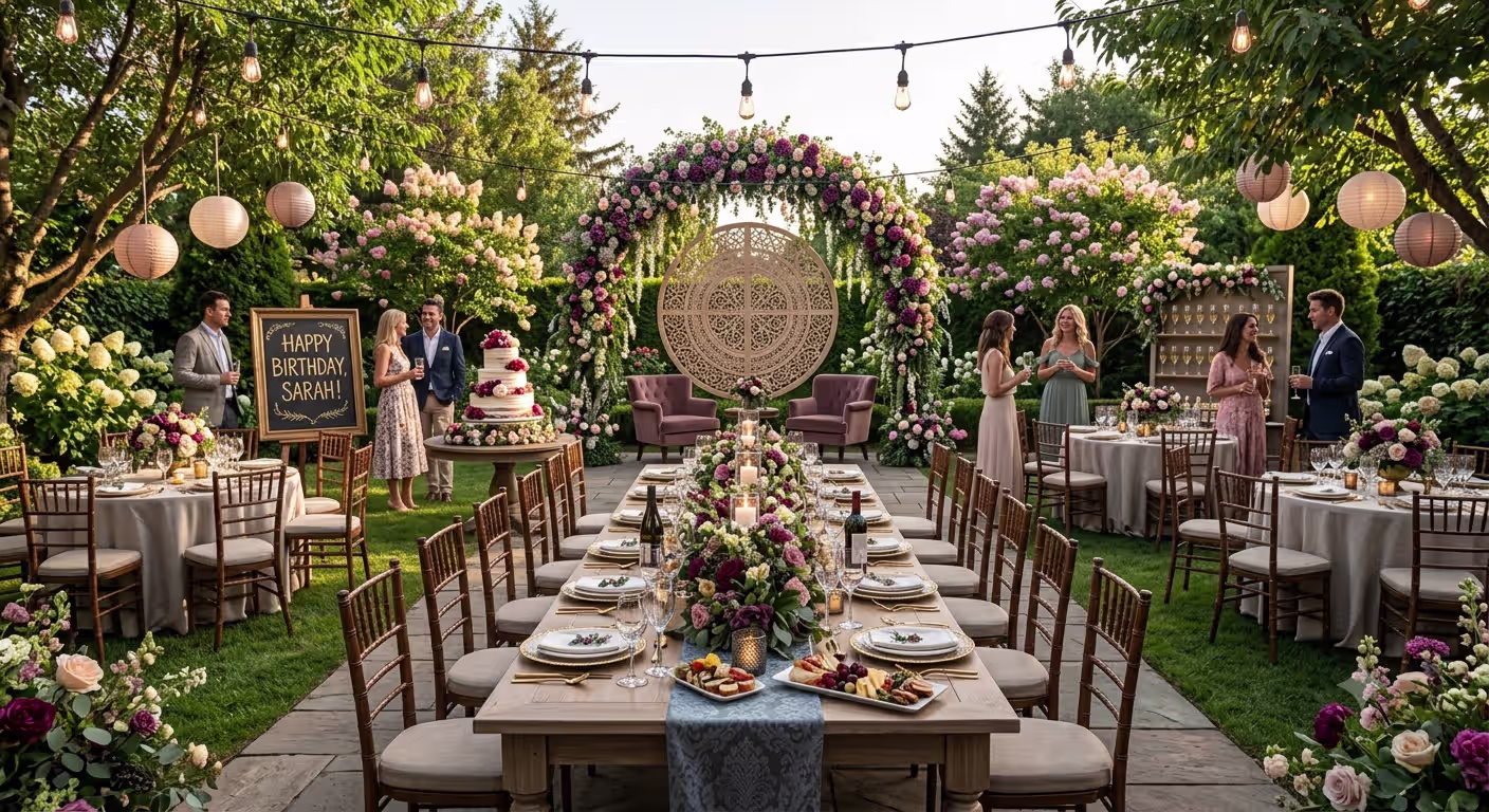 Garden Birthday Celebration