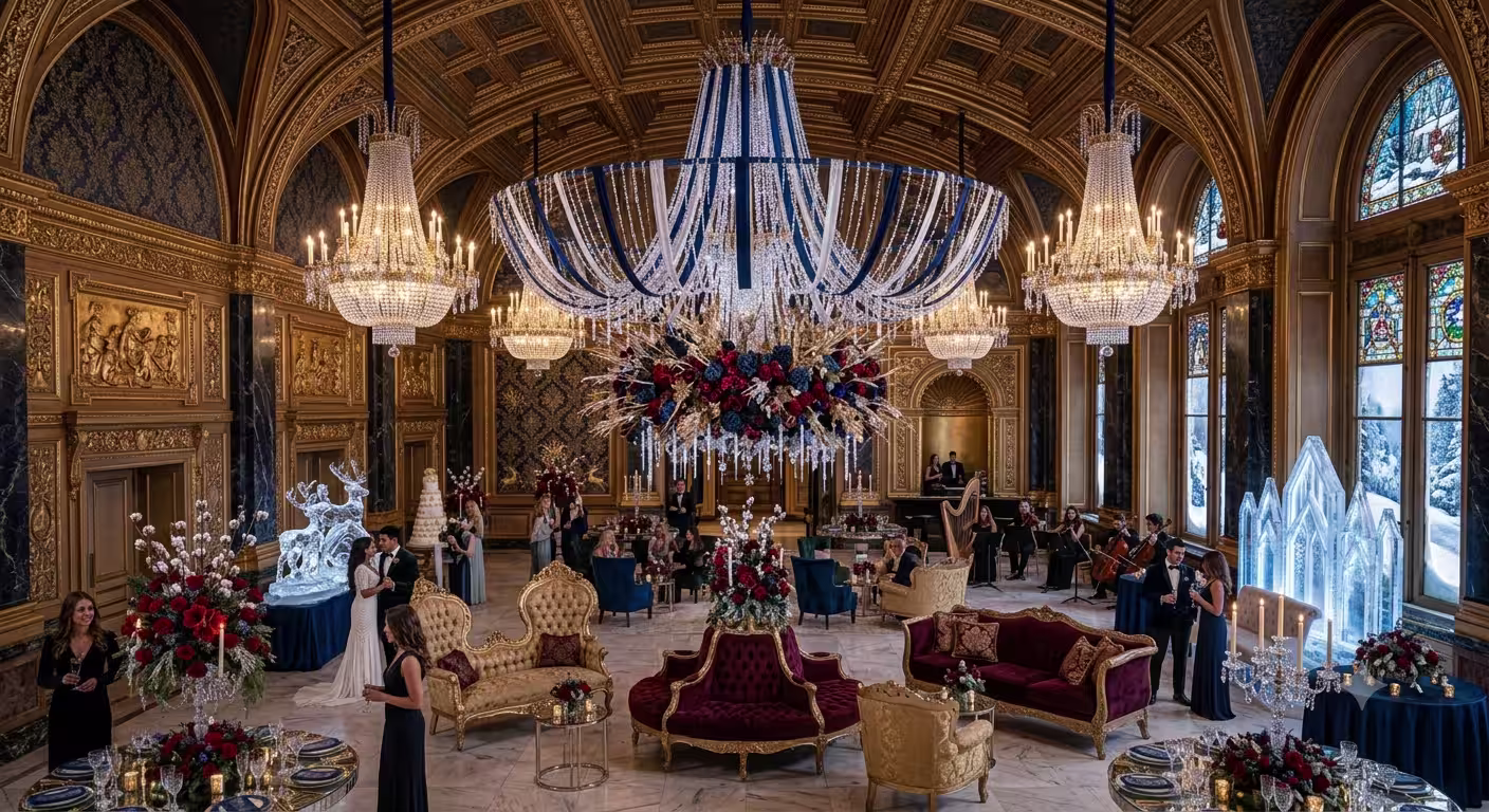 Winter Wedding Reception