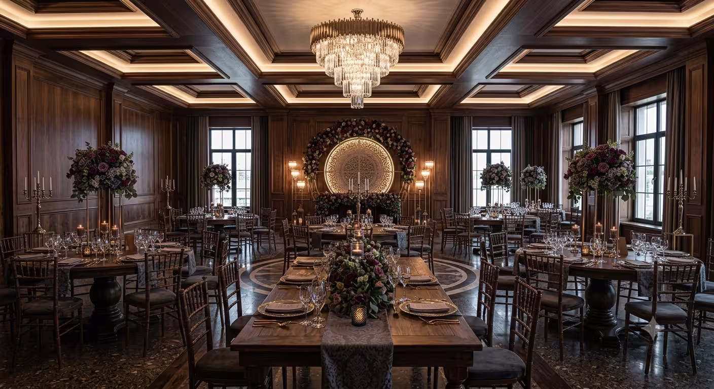 Wedding hall decoration